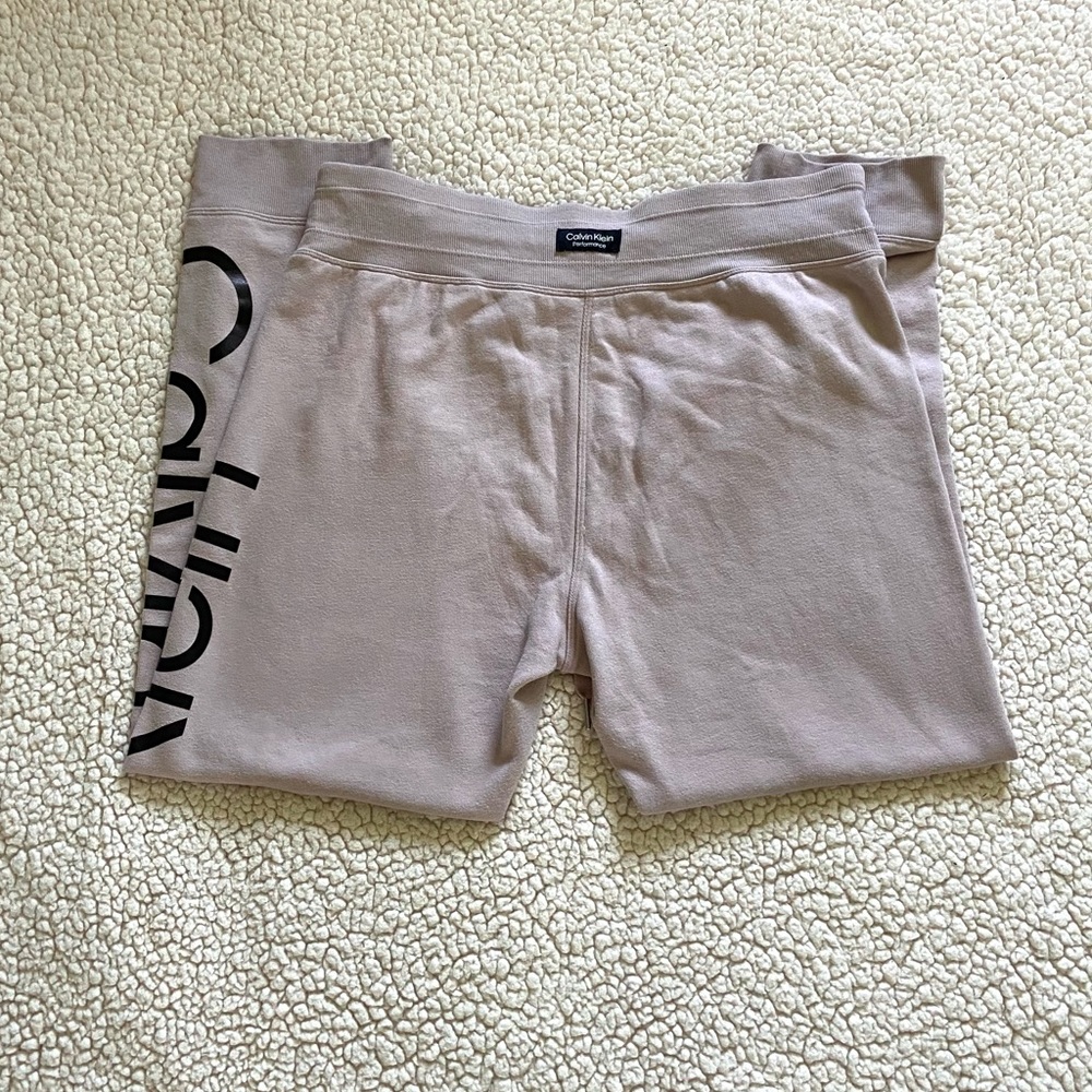 Calvin Klein Women’s Performance Light Pink Joggers Size XL - Picture 2 of 7